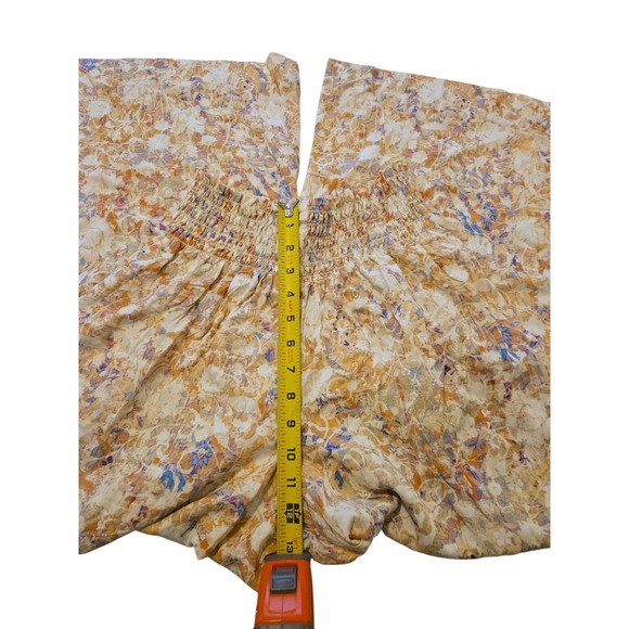 Womens Peruvian Connection 100% Viscose Wide-Leg Floral Soft  Elastic Pants EUC‎ - Picture 7 of 15